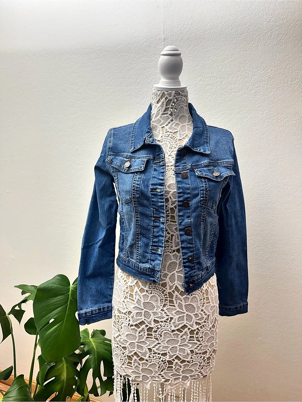 Women's Blue Denim Jacket Like New